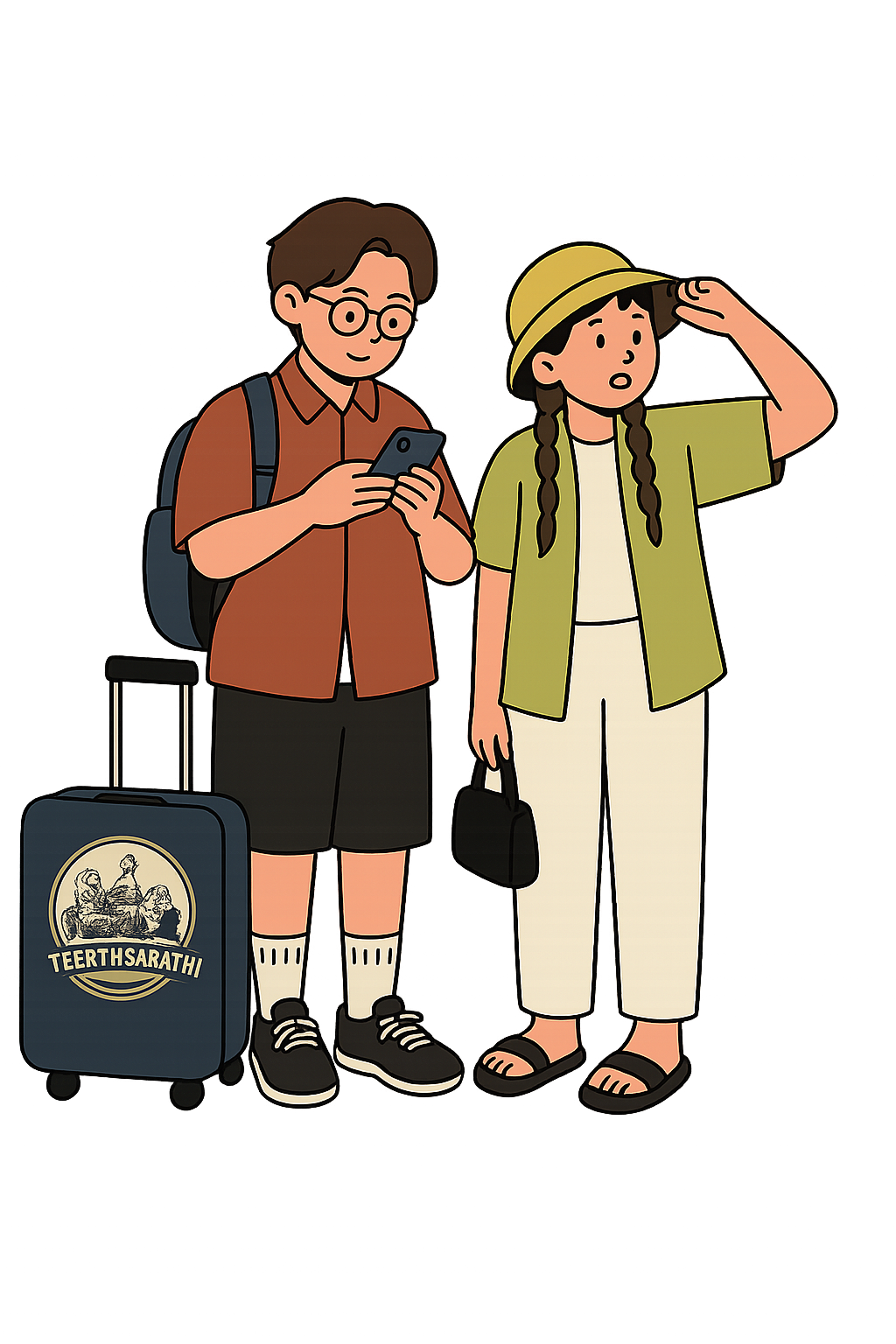 Spiritual traveler exploring Mathura Vrindavan temples with Teerth Sarathi